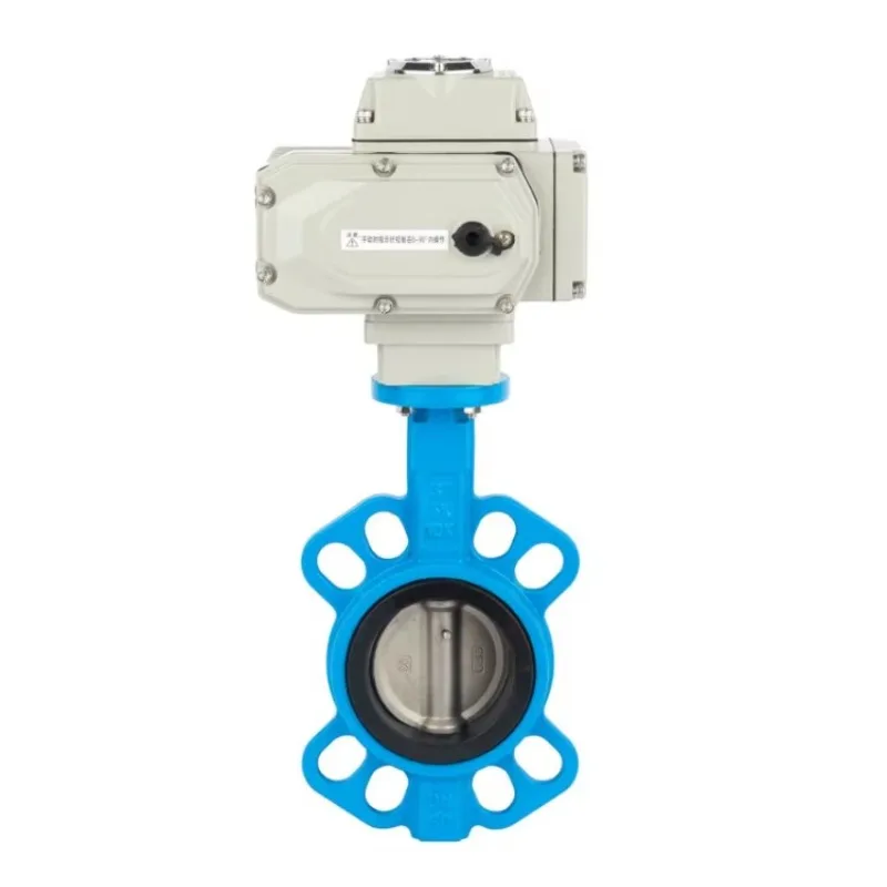 عالية الأداء جديد على الخروج رقاقة كهربائية لينة ختم فراشة صمام DN40-DN80 ، AC220V/AC380V للتحكم في خطوط الأنابيب الصناعية