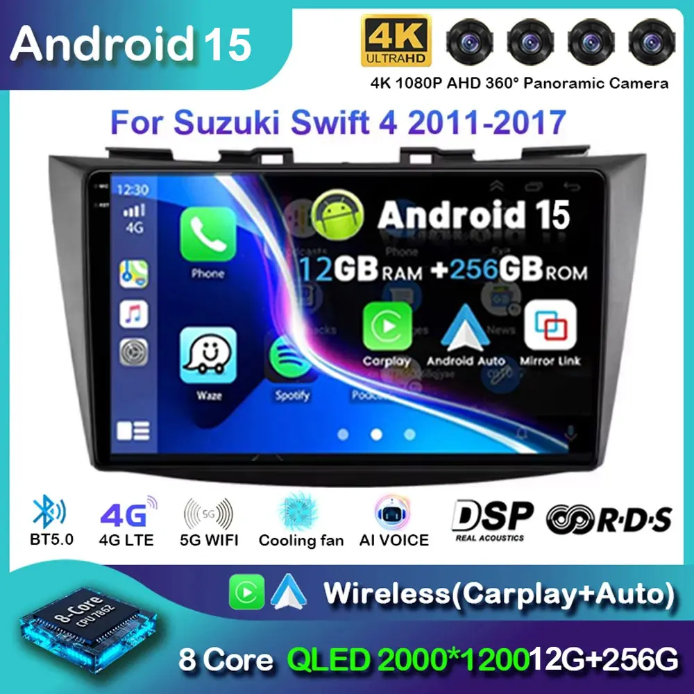 

Android 15 Radio For Suzuki SWIFT 2010-2016 2Din Android Octa Core Car Stereo DVD GPS Navigation Player Multimedia Auto Carplay