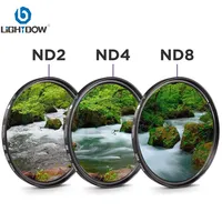 Lightdow  3 in 1 Lens Filter Kit Set ND2 ND4 ND8 49mm 52mm 55mm 58mm 62mm 67mm 72mm 77mm 82mm for Nikon Sony Pentax Canon Camera