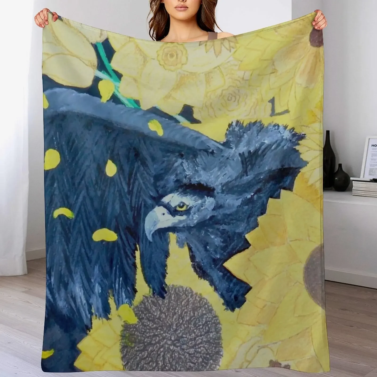 

Vulture of Overexposure Throw Blanket for winter Sofa Quilt Hair Bed linens Blankets