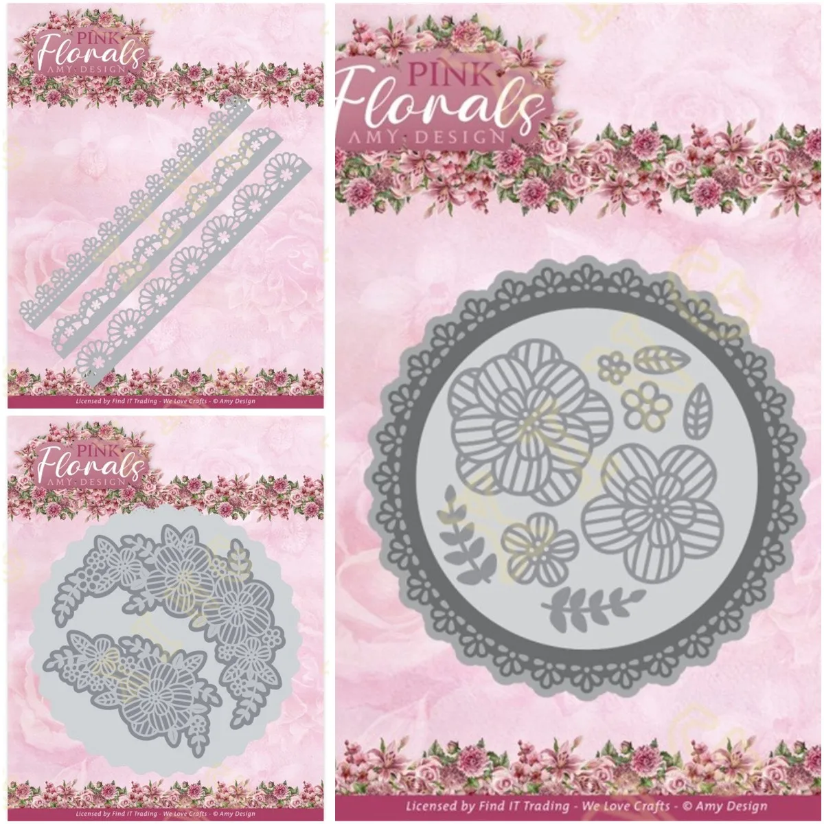 

Floral Border Floral Elements Metal Craft Cutting Dies Diy Scrapbook Paper Diary Decoration Card Handmade Embossing New Product