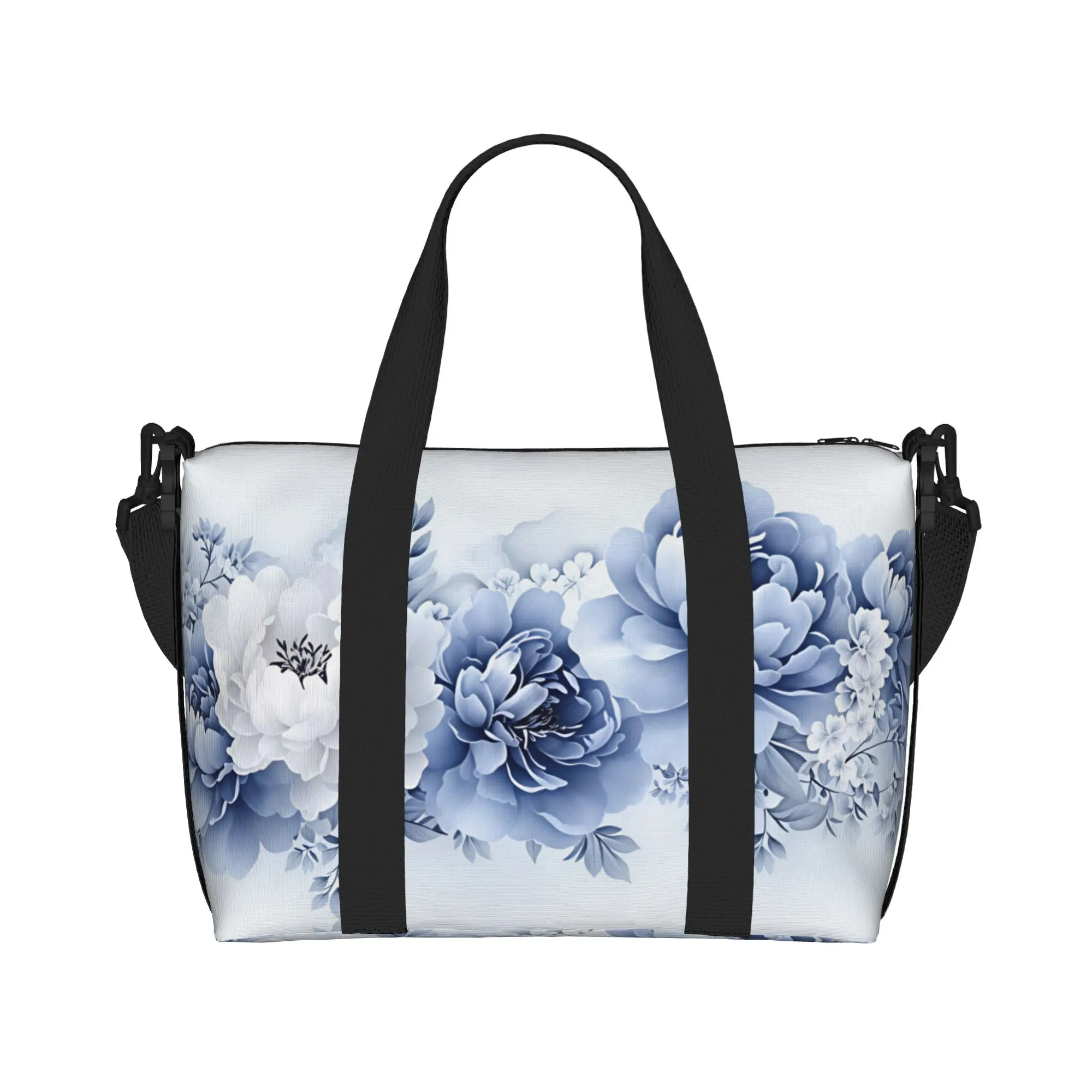 Custom Luxury High 3D Floral Groceries Tote Shopping Bags Women Large Capacity Fashion Trend 3D Flowers Gym Beach Travel Bags