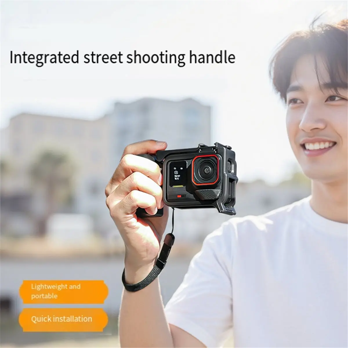 a42f-streetgrip-vlogホルダーコンボ（pro-2-1用）人間工学に基づいたカメラグリップ、プロのvlog撮影や写真撮影に最適