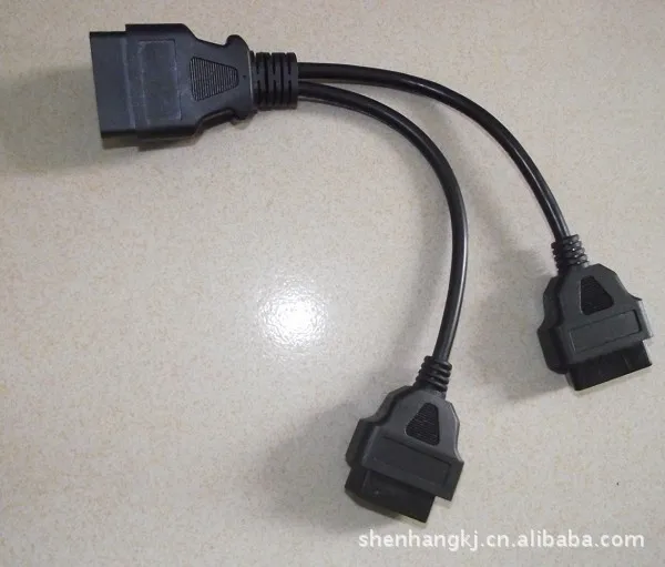 ELM327 OBD2 1 to 2 conversion cable extension cable