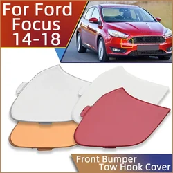 For Ford Focus MK3.5 2014 2015 2016 2017 2018 Front Bumper Towing Hook Eye Cover Lid Tow Hook Hauling Trailer Cap Trim Garnish