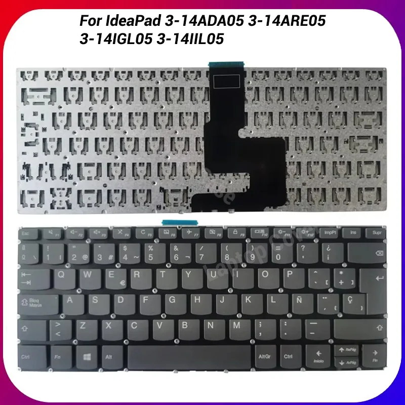 US/Spanish/Latin Laptop Keyboard for IdeaPad 3-14ADA05 3-14ARE05 3-14IGL05 3-14IIL05