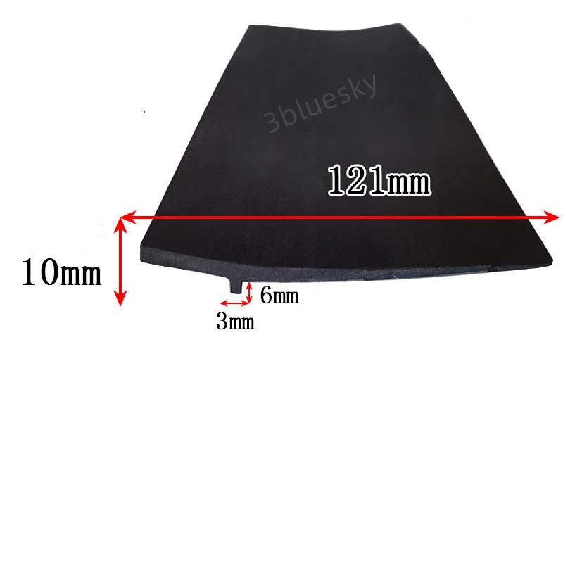 

Rubber T Strip Glass Metal Wood Panel Edge Encloser Shield Car Cable Cover Solar Photovoltaic Panel Sealing Strip 121x10mm Black