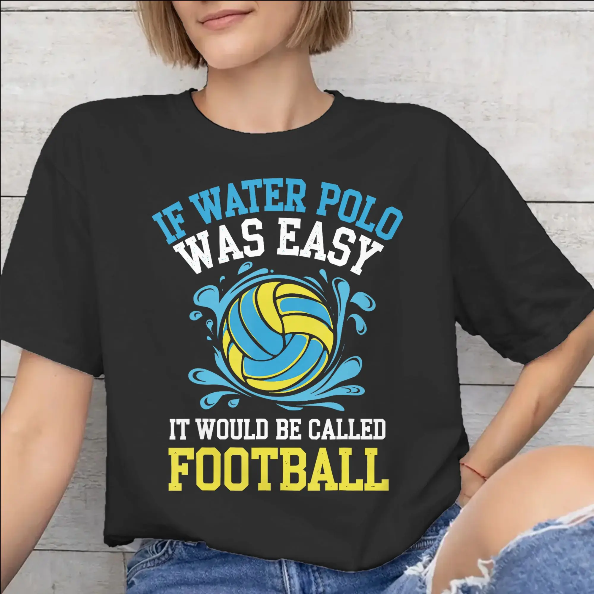 Water Polo Player  Tee Shirt for Men Women New Arrival T Shirts  100% Cotton Clothes