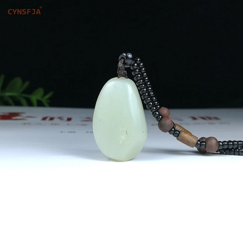 

CYNSFJA Real Rare Certified Natural Chinese Hetian Seed Jade Nephrite Unisex Lucky Amulets Jade Pendant High Quality Best Gifts