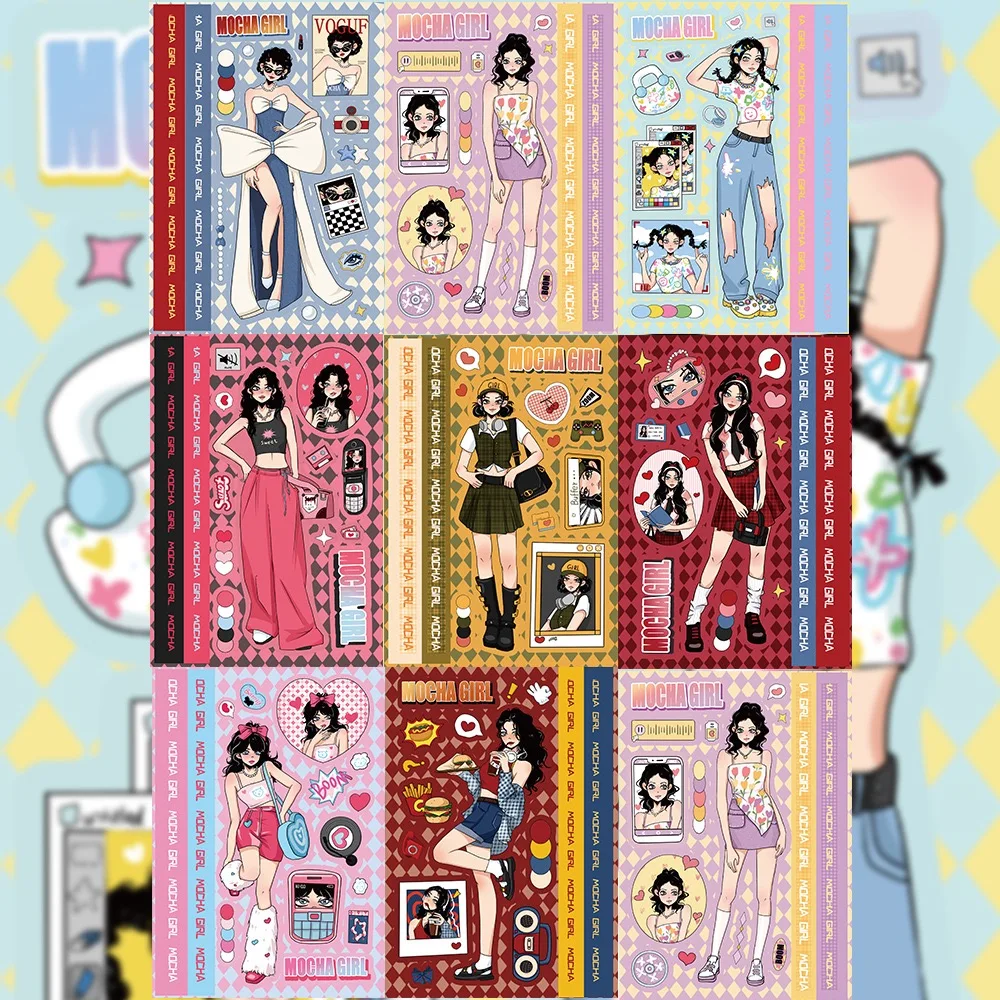 8 قطعة ملصقات مجمعة لشخصية لوليتا جوكا الإبداعية DIY الأمتعة المتكلم سكيت كوب ماء ملصقات مقاومة للماء #1