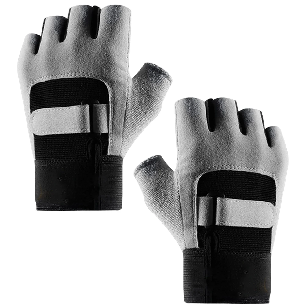 

1pcs 1 Pair Gym Gloves Outdoor Cycling Half-Finger Anti-Slip Lifting Gloves Breathable Fitness Weightlifting Accessories For Men