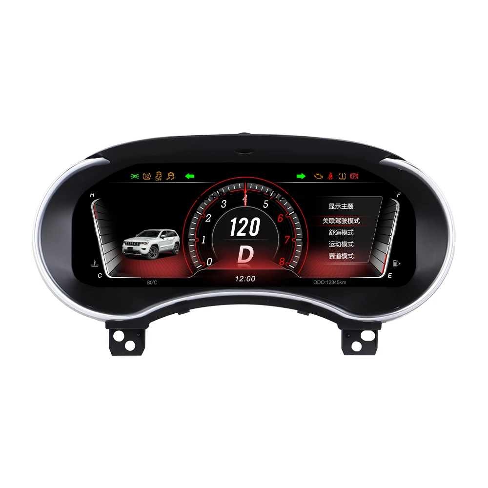 Foforfor Car Digital Cluster for Dodge Durango 2008-2021 Linux System Auto Speedometer LCD Dashboard Plug and Play Carplay
