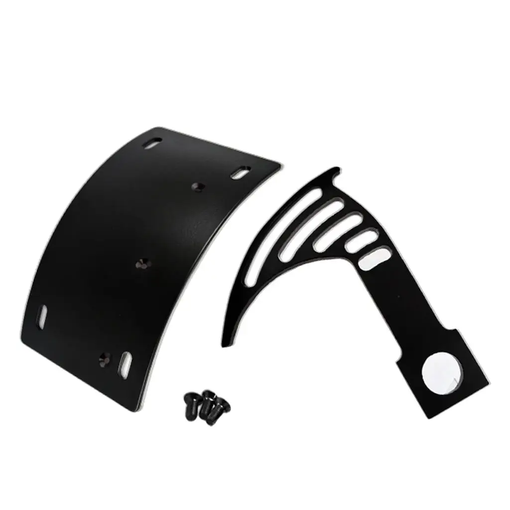 Universal Motorcycle Side Mounting Tail Light Bracket Black