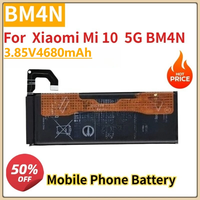 

New BM4N 3.85V 4680mAh Replacement Mobile Phone Battery For Xiaomi Mi 10 5G BM4N High Quality