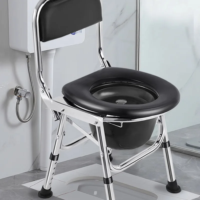 Asiento de inodoro reclinable móvil con bandeja, asiento de inodoro, silla reclinable, silla reclinable, taburete de transferencia para bañera, baño, krzeslolo, prysznikowe, cómodo, sentado