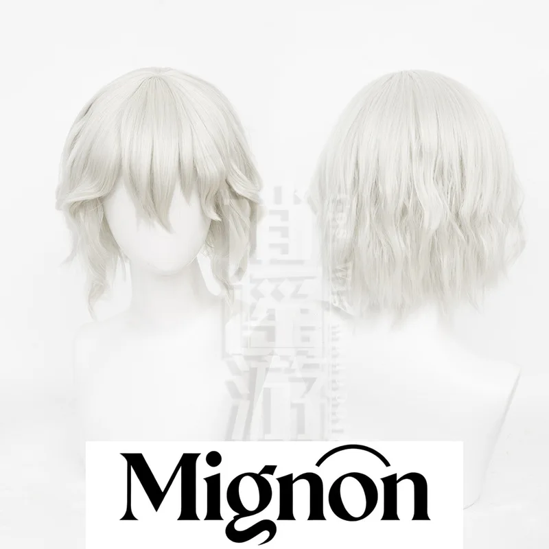 

Ночные часы Identity V, оригинальная кожа, парик для косплея, имитация кожи головы, короткие волнистые волосы, подарок на Хэллоуин