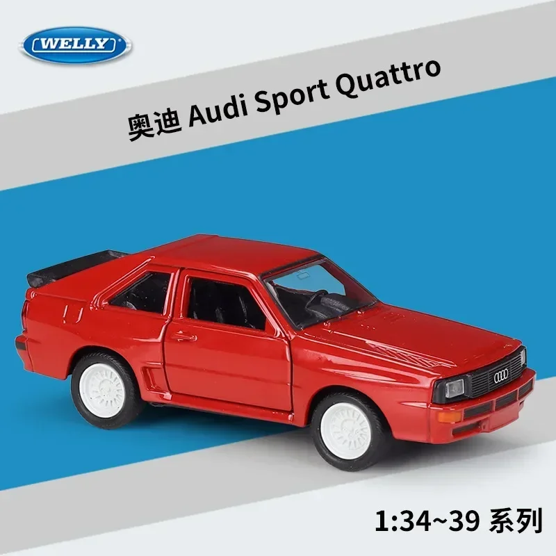 Welly 1:36 Audi Sport Quattro Simulation Alloy Car Model Recoil