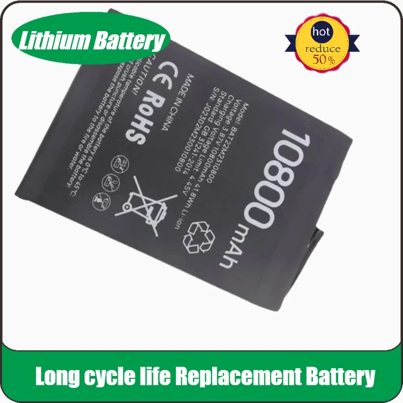 

High Quality New 3.87V 10800mAh Battery BAT22M2310800 for DOOGEE V30 V30T Mobile Phone Bateria