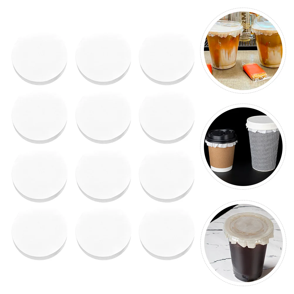 500 Pcs Leak-proof Sealing Paper Coffee Mugs Films Bottle Papers Pads Cup Leakproof Spill Travel