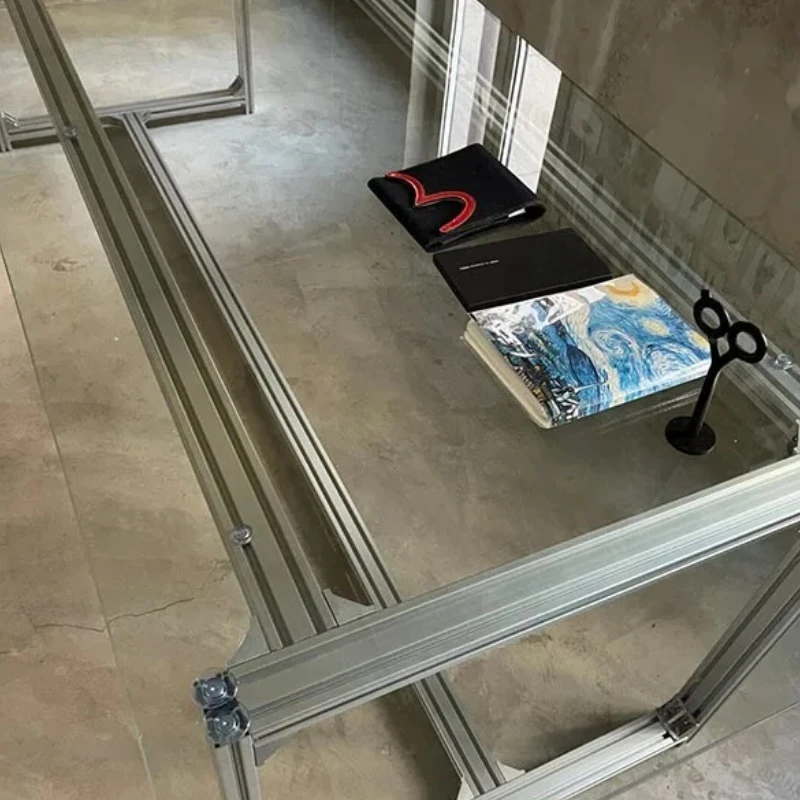 

Ultra-Long Glass Aluminum Profile Office Desk - Computer & Writing Desk, Conference Table