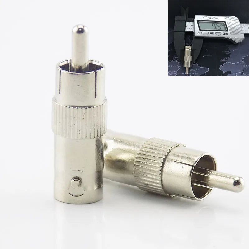 2 шт. разветвитель адаптер Rca Bnc разъем «мама» к разъему Rca «папа» для кабеля Cctv Rg59 C6