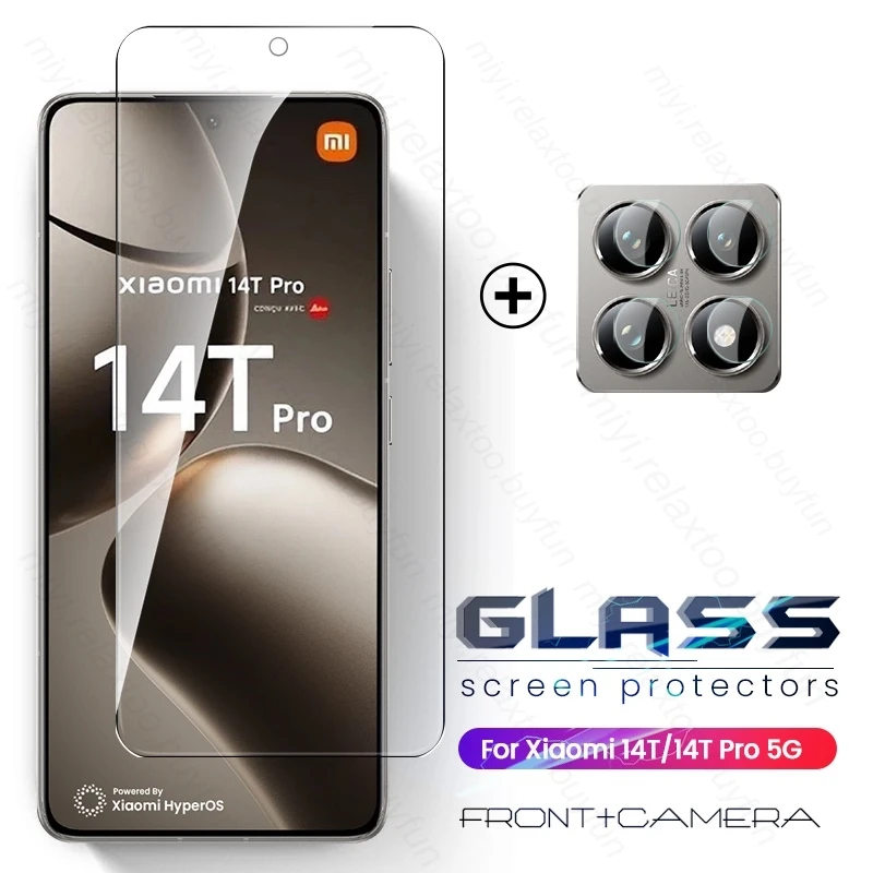 2 In 1 Camera Protective Glass for Xiaomi 14T Pro 5G Case Screen Protector on Xiomi Mi14T Mi 14TPro Xiaomi14T 14 T Safety Glass