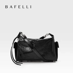 BAFELLI 2026 NEW WOMEN'S CASUAL TOTE BAG UNISEX LARGE SHOULDER GENUINE LEATHER DESIGNER LUXURY BRAND CROSSBODY BAGS FASHION