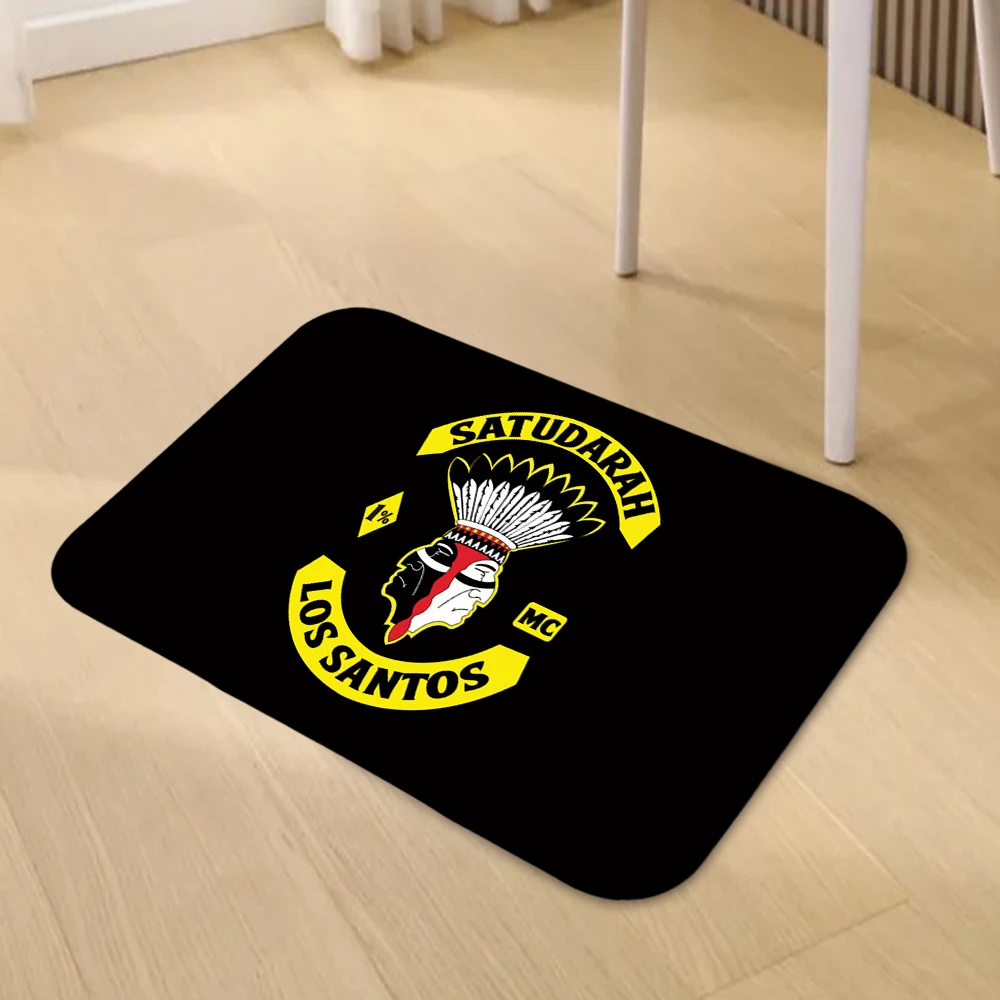 Satudarah MC World Motorcycle  Doormat Living Room  Carpet Entrance Bathroom Floor Mat  Door Rug Home Decoration 128