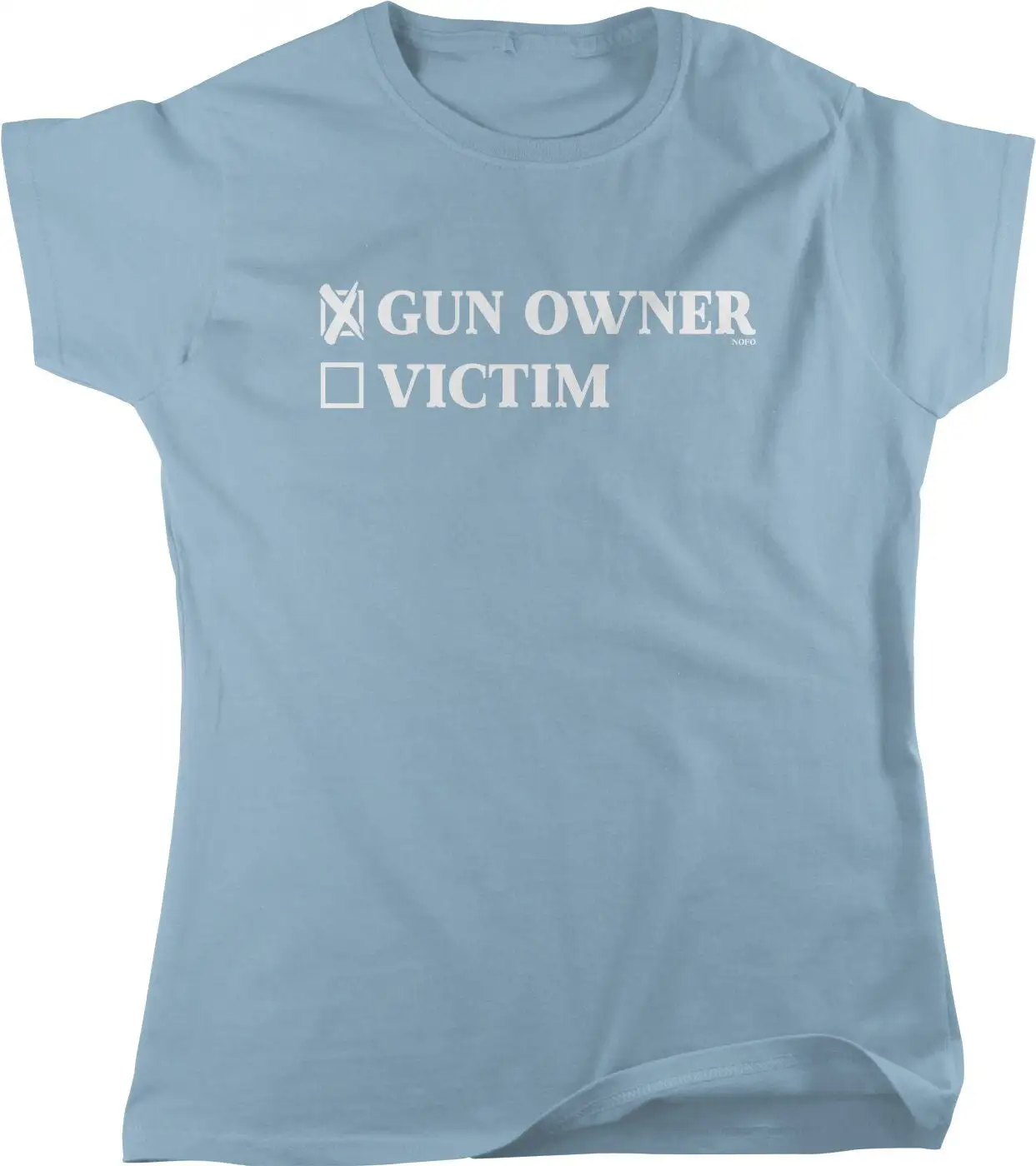 Gun Owner or Victim Women's T shirt HOOD_01319