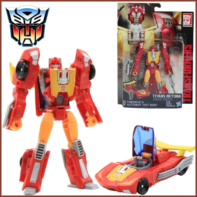 In Stock Hasbro Transformers G Series Titan Return D-Class Hot Rod Collect Figure Anime Robot Anime Action Models Toys Kid Gifts