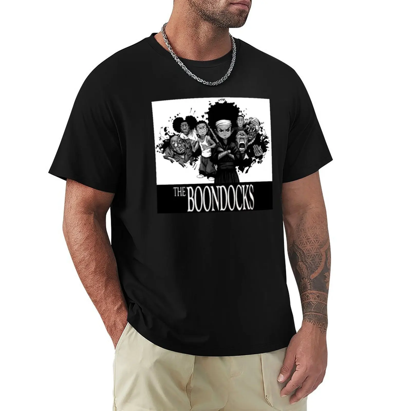 

THE BOONDOCKS T-Shirt Plus Size Workout Short Sleeve Top