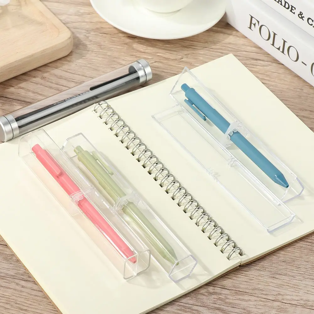 Business Affairs Polygon Solid Color School Pen Box Pen Storage Case Office Supplies