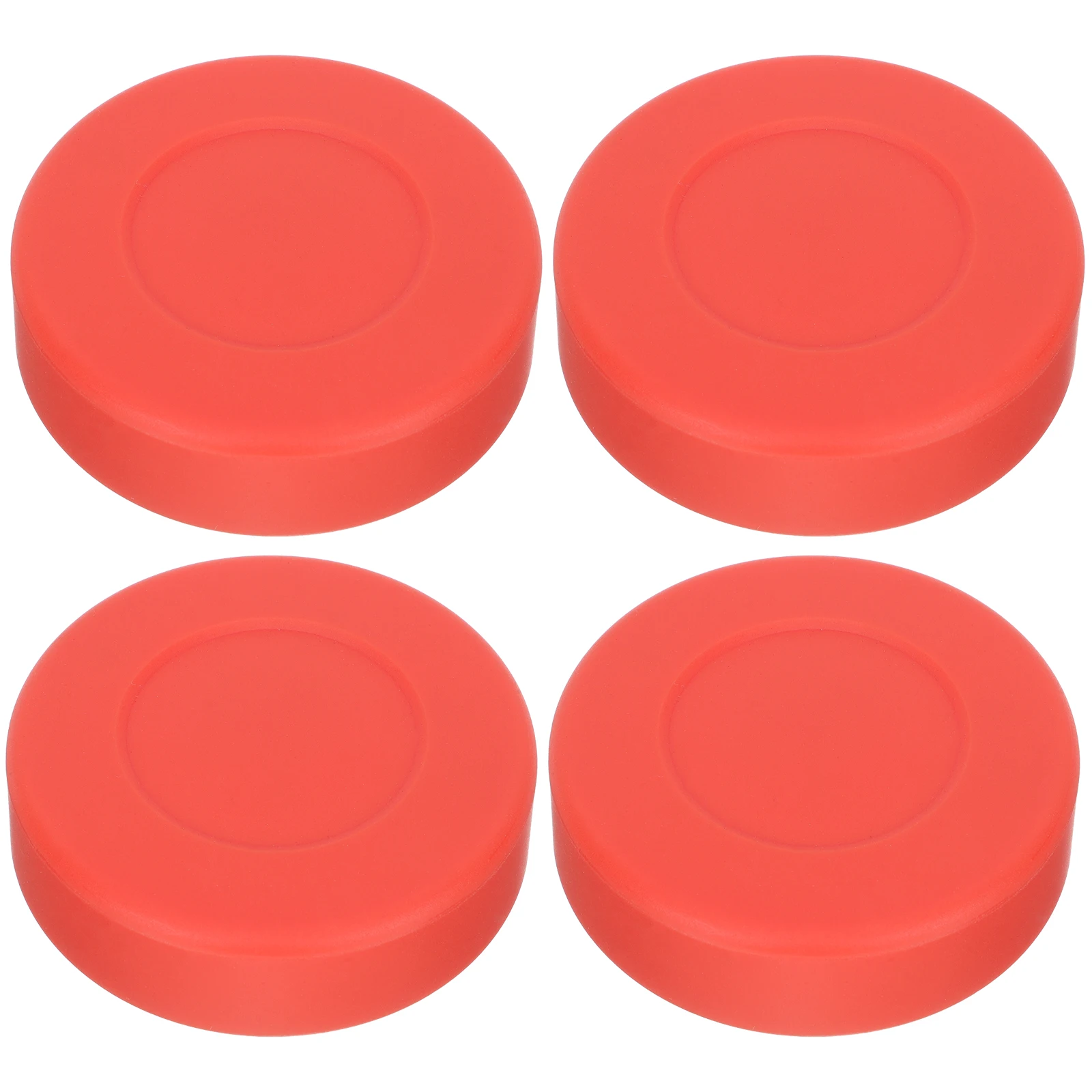 4 Pcs Hockey Practice Ball Rubber Puck Soft for Vulcanized Solid Round Indoor Mini Child