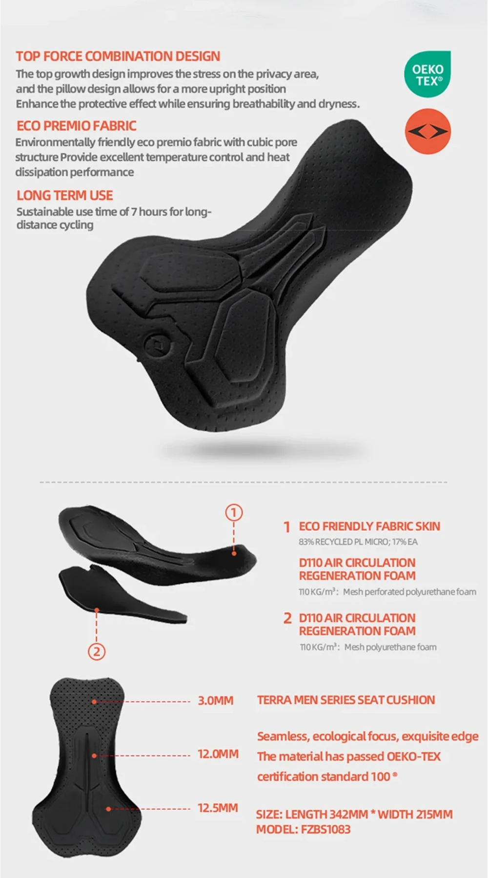 YKYWBIKE Herren Radsport-Trägerhose Italien Elastic Interface 7 Stunden Gepolsterte Profi-Fahrradhose Rennrad-Radlerhose – Detail 16