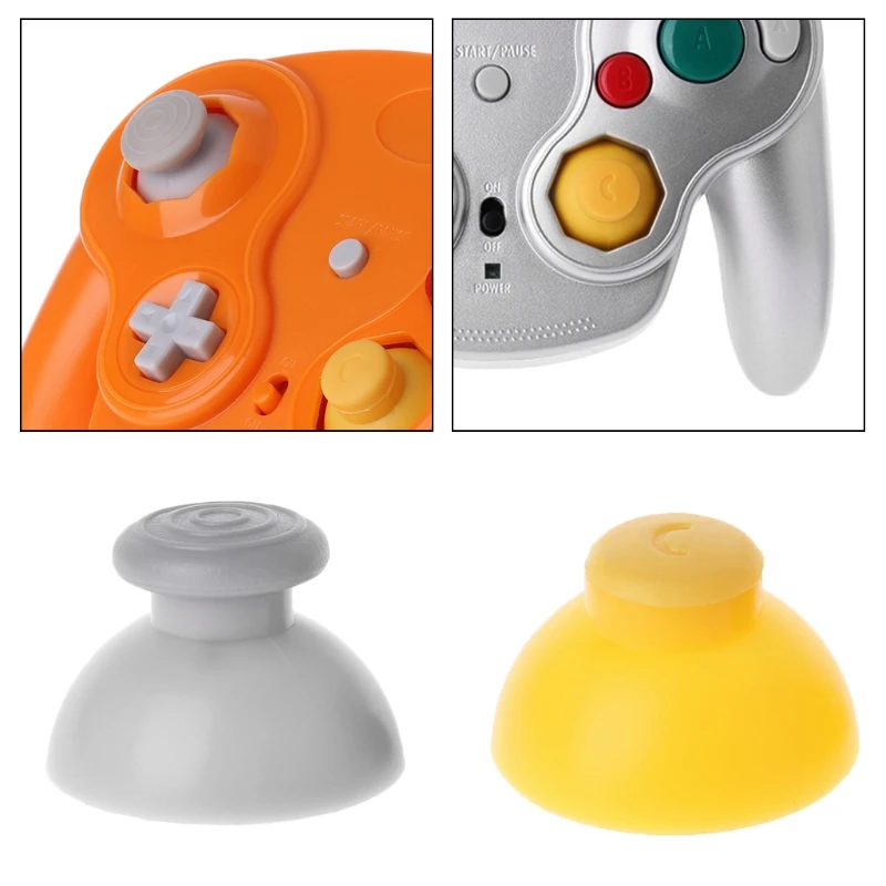 Manette de jeu de remplacement, 5 paires, pour contrôleur GameCube NGC