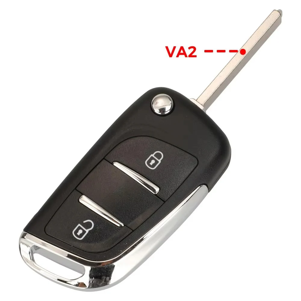 Modified Flip Key Shell for Citroen C2 C4 C5 Xsara Picasso Peugeot 306 407 807 Partner VA2/HU83 2/3BTN Key Cover CE0523 0536