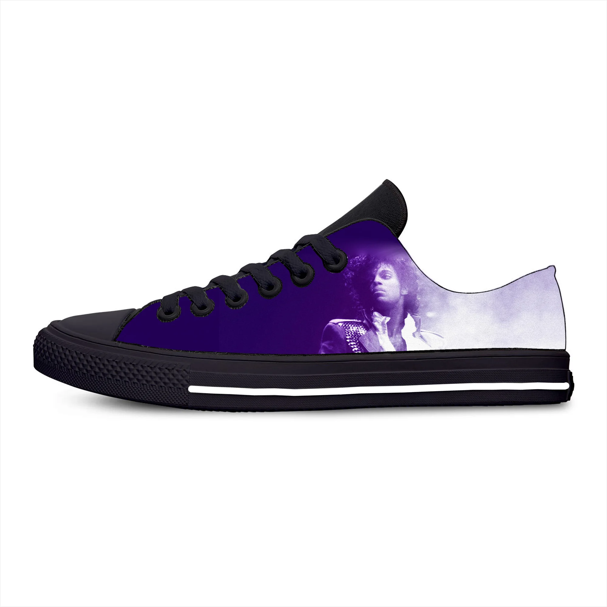 Summer Latest Prince Rogers Nelson Purple Rain Cool Casual Cloth Shoes Men WomenLow Top Lightweight Breathable Music Sneakers