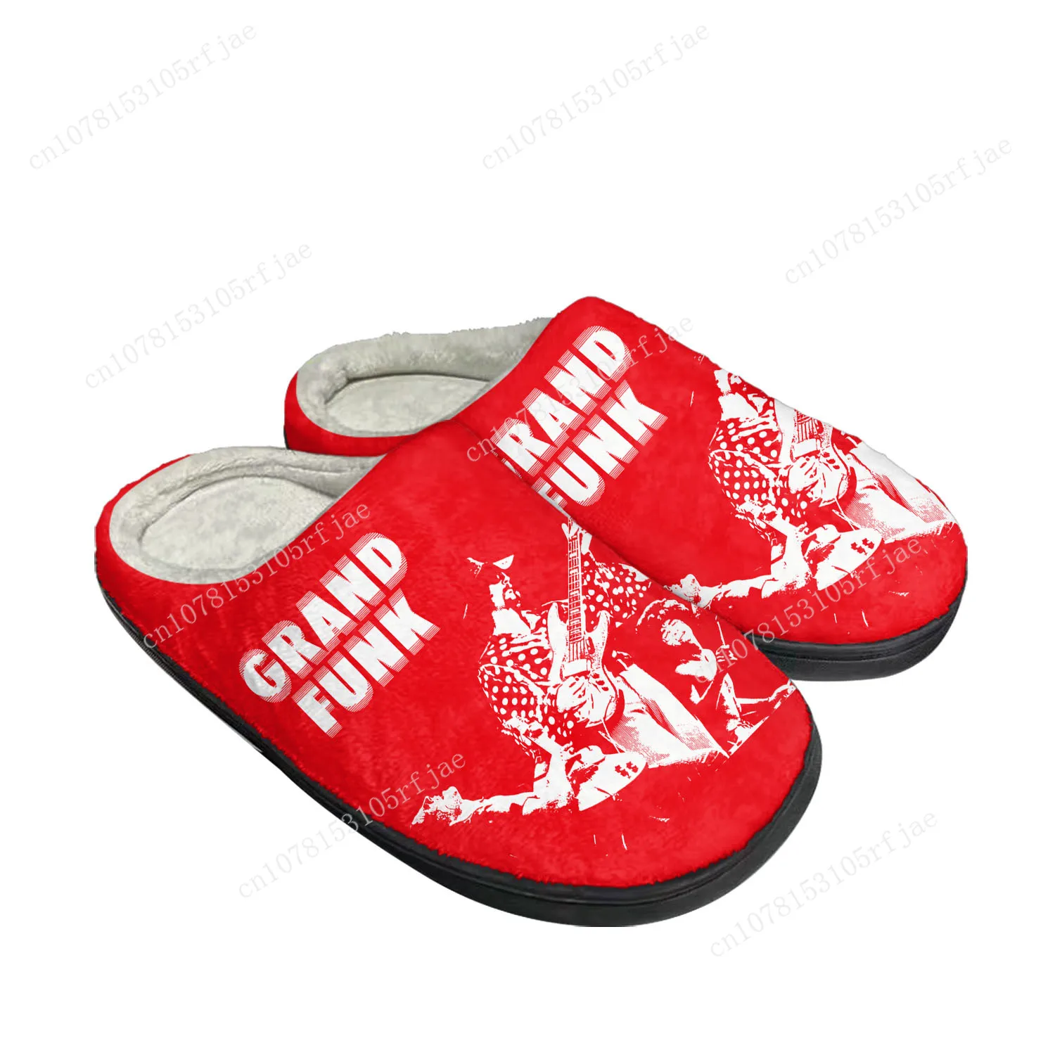 Grand Funk Railroad Home Katoenen Slippers Heren Dames Tiener Mode Pluche Slaapkamer Casual Houd Warme Schoenen Op Maat Gemaakte Slipper