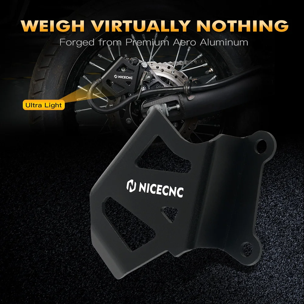 NiceCNC Motorcycle Rear Brake Caliper Guard Protector For Kawasaki KLR650 KLR 650 2008-2024 2023 2022 2021 2020 2019 2018 2017