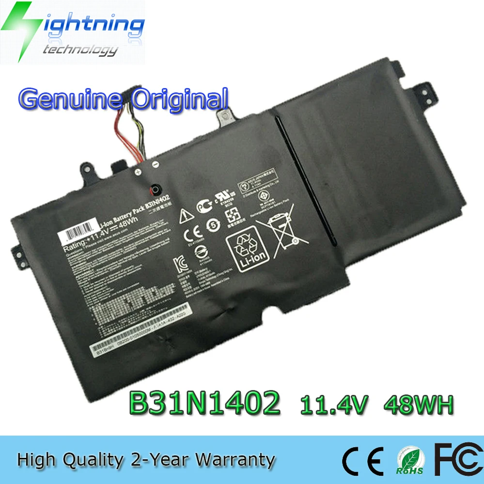 

B31N1402 Аккумулятор для ноутбука 11,4 В 48 Втч для Asus N591LB Q551 Q551L Q551LN Q552U Q552UB B31BN9H и т. д.