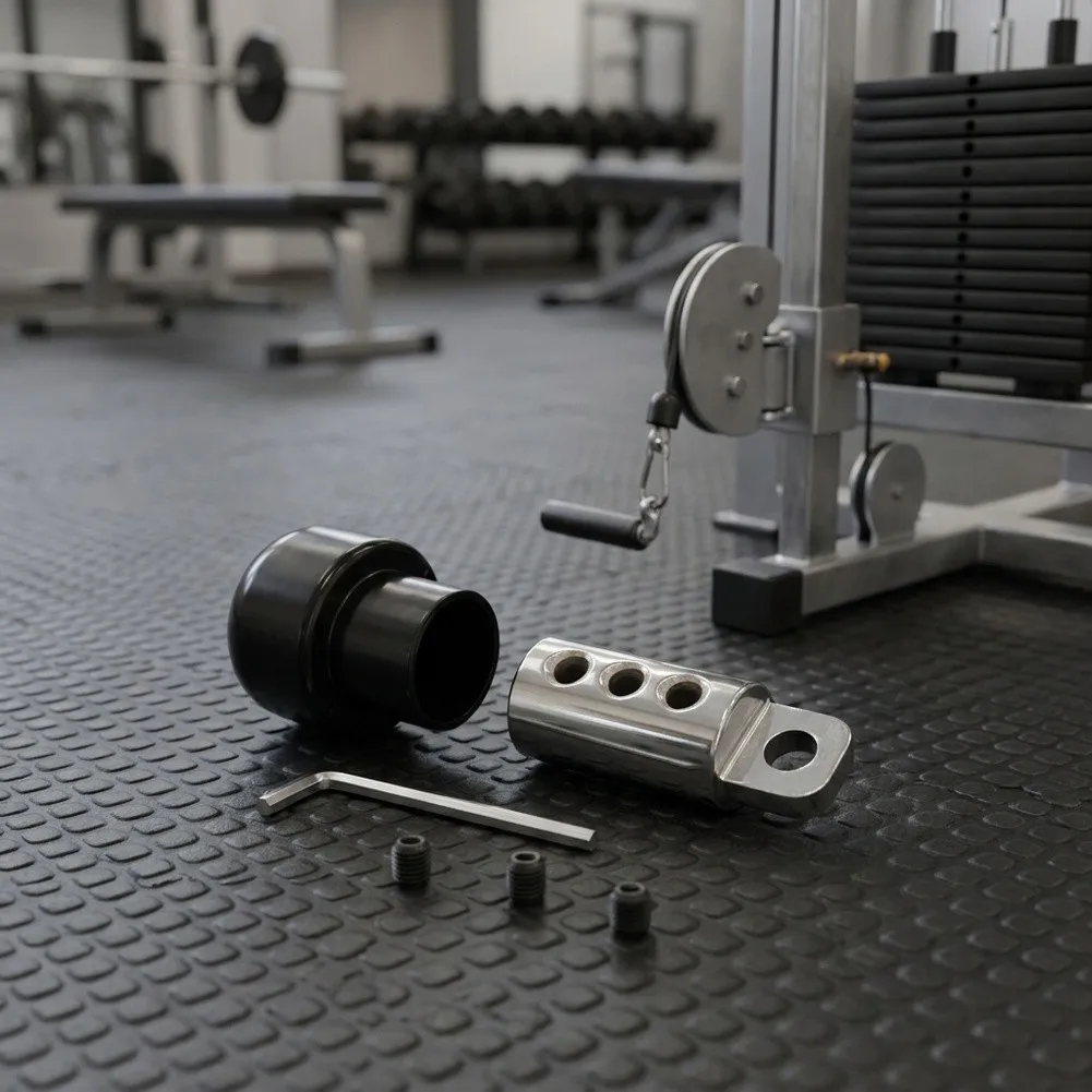 Cable Connector for Tension Tower and Pulley System Use with 64 mm Length and Robust Plastic Steel Construction