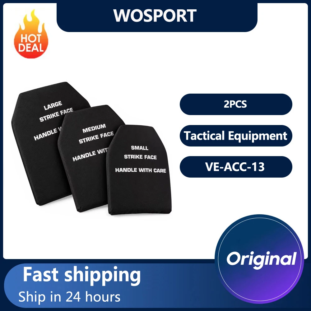 Wosport Airsoft Sponge Insert Panels 2PCS Soft Flexible Plate Carrier Vest Padding S/M/L Sizes for Outdoor Training Flexible