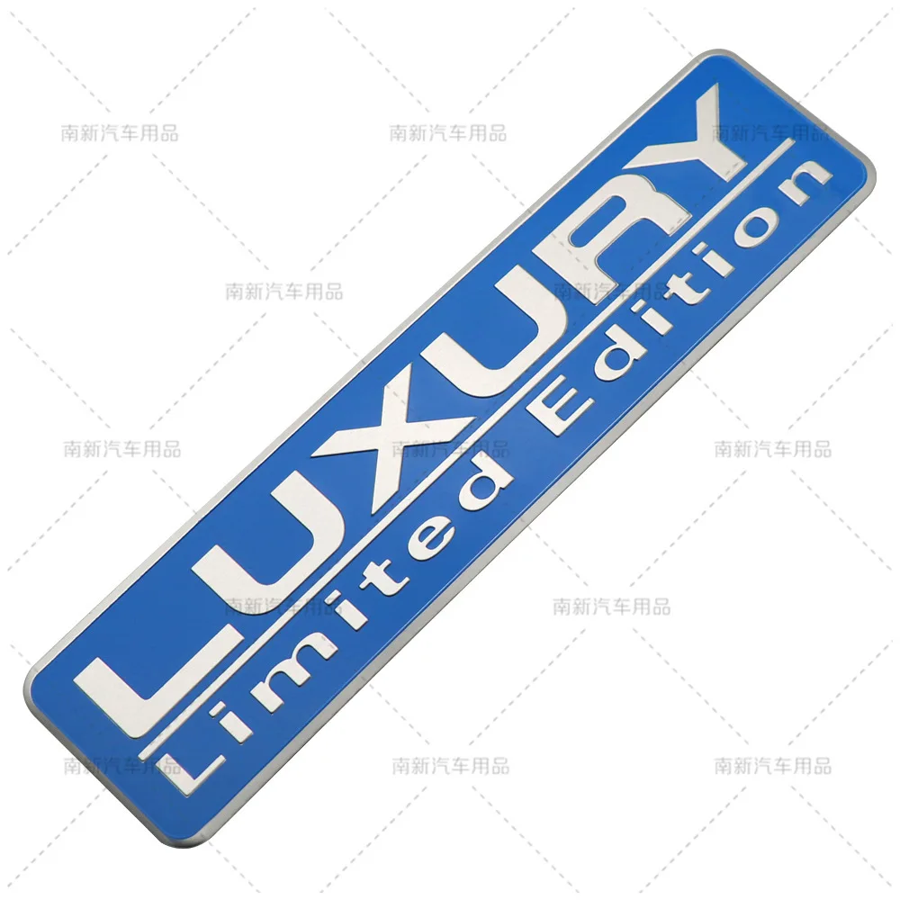 LUXURY Limited Edition Car Letter Emblem Universal Auto Side Fender Rear Trunk Modified Exterior Styling Sticker Accessories