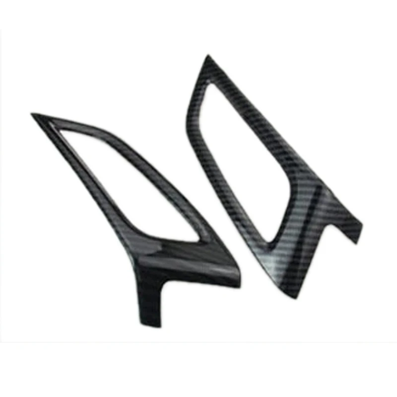 

AS-2PCS For Ford Focus MK3 2012-2014 Carbon Fiber Color ABS Interior Dashboard Air Conditioner Vent Outer Frame Trim