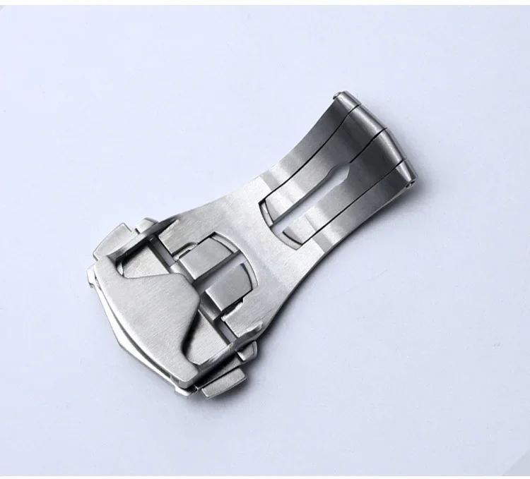 18mm 316L Stainless Steel No Welding Watch Buckle - Original Integrated Folding Clasp High Quality for Omega Seamaster Replaceme - view 5