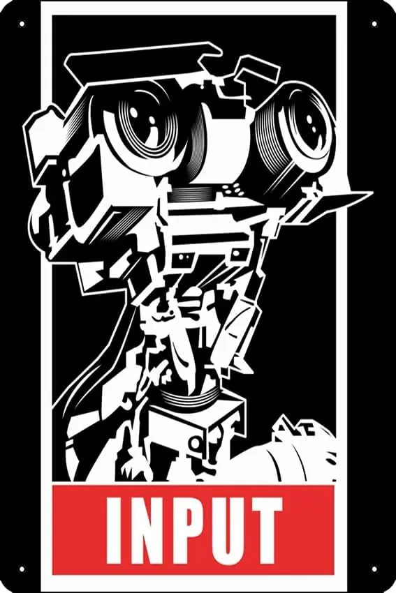 INPUT Premium Poster Metal Sign Decor - 8 x 12inch Bar Pub Garage Man Cave Wall Art sign