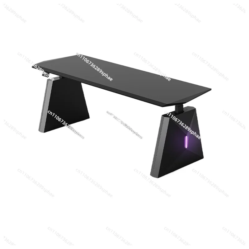 Electric Height-Adjustable Desk, Large Computer E-sports Table, Office Desk for Work and Play, Ergonomic Adjustable Desk