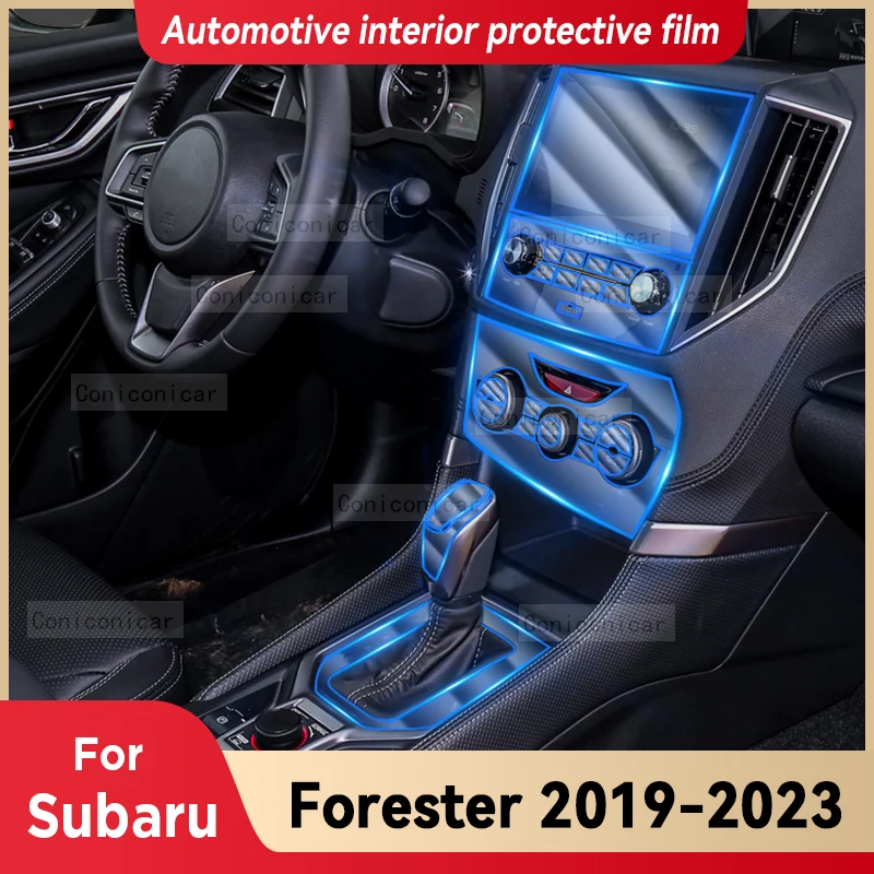 

For Subaru Forester 2019-2023 Car Interior Center console Transparent TPU Protective film Anti-scratch Repair film Accessories