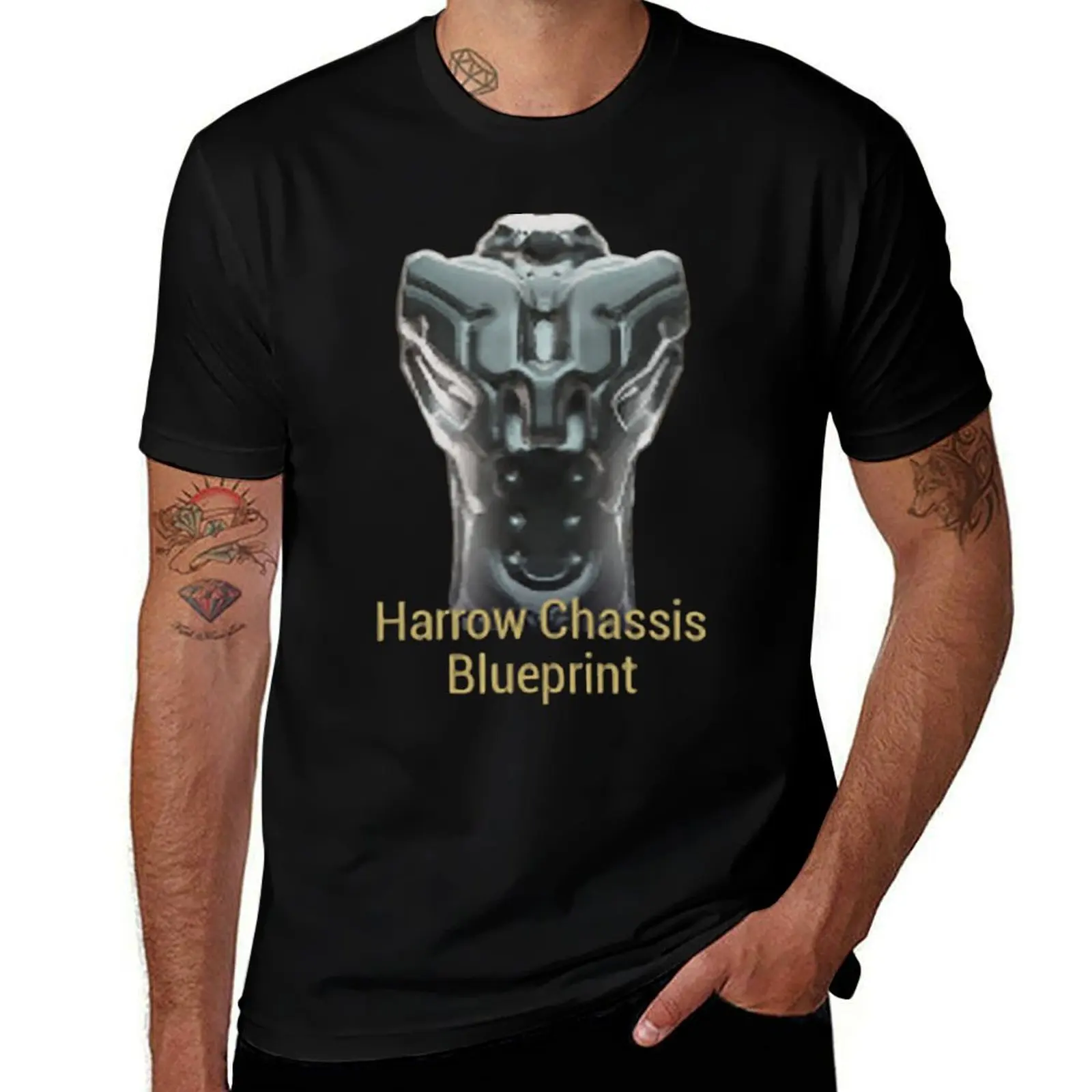 

Harrow Chassis Blueprint Warframe Tennocon Meme T-Shirt Classic Basic Casual T-Shirt