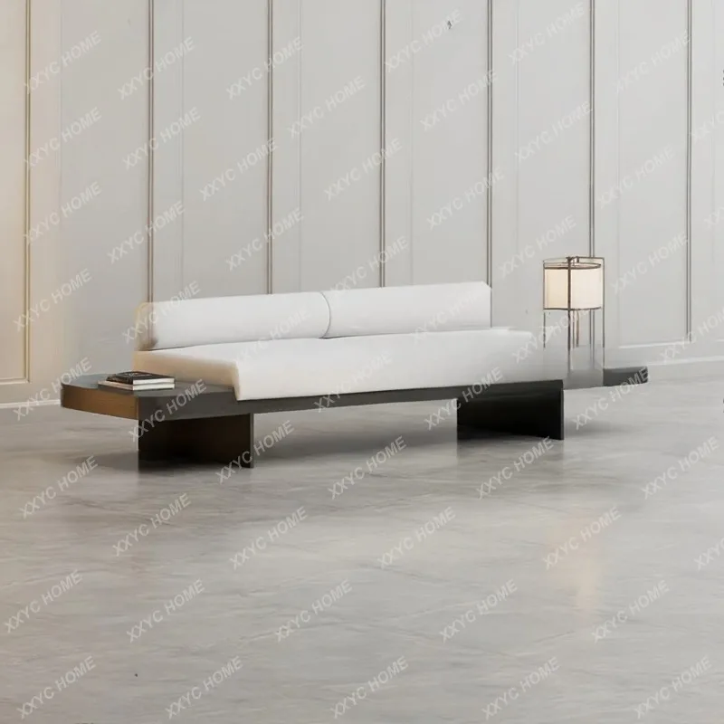 XXModern light luxury solid wood fabric sofa,  hotel private room, chaise longue, sales department, business booth
